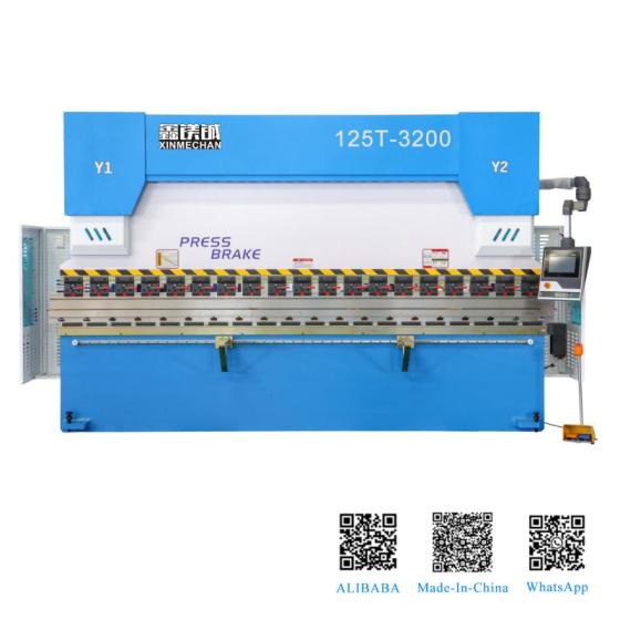 125Ton 3200MM Electro-hydraulic Synchronous CNC Bending Machine for Bend Metal Sheet Plate