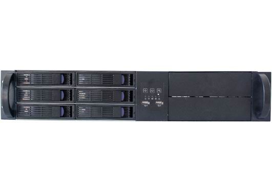 2U Server Case ED206H65 with 6 Bay Hot Swap