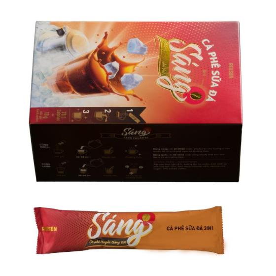 3IN1 Instant Coffee Mix SANG Sua Da (216g), Reputable Ice-milk Coffee From Vietnam