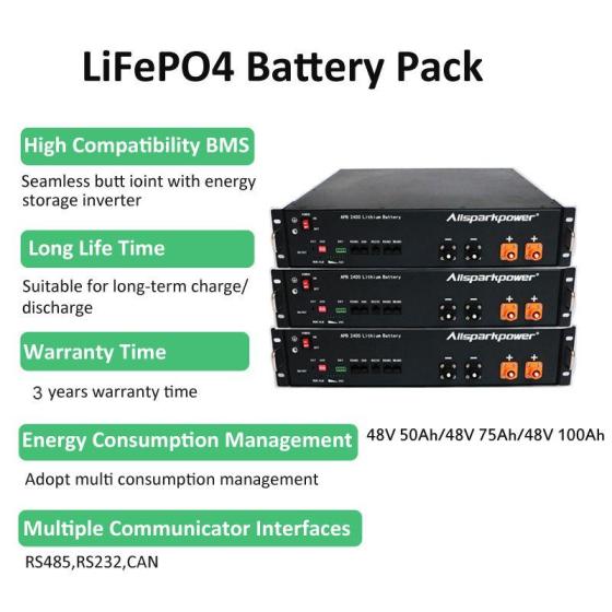 48V 100Ah Lithium Battery Packs