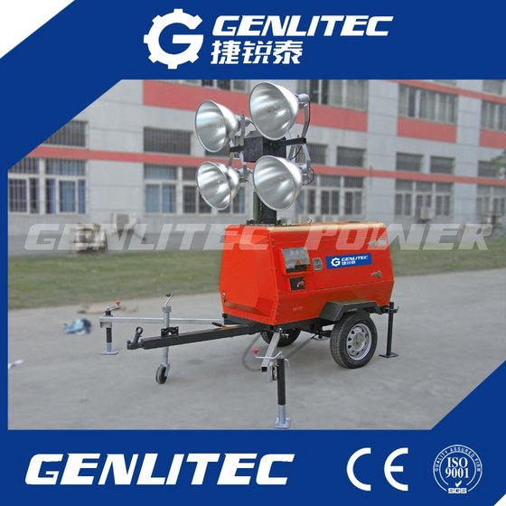4x1000W Kubota Engine Generator Light Tower