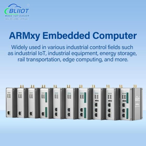 ARMxy ETH, 4G, 2 X A7, 256M+128M, 2RS485, 8DI, 4DO, 4AI, 4AO for Equipment Control