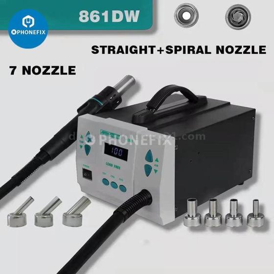 Aifen 861DW 700W Hot Air Gun BGA Rework Station with 7 Nozzles