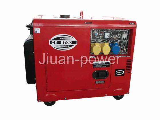 Air Cool Silent Type Diesel Generator 6KVA