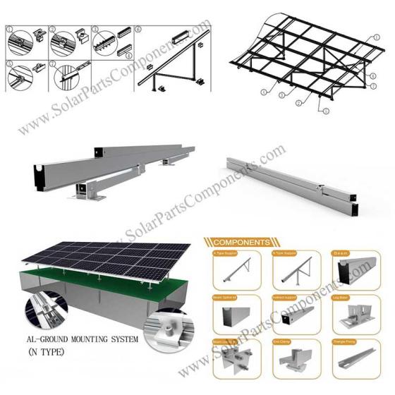 Aluminium Solar Ground Mounting Structure