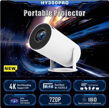 Android 11 Projector with WiFi 6 and Bluetooth Smart Mini Portable Projector 2.4g 5.8g Pocket Outdoo