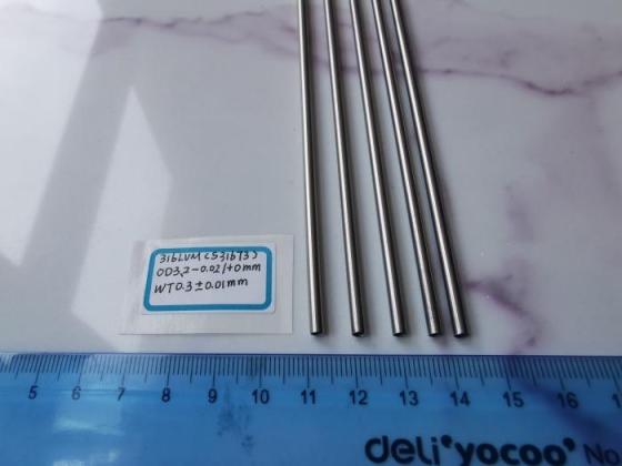Austenitic Stainless Steel S31673, S31675, 316LVM, 316LS Precision Capillary Seamless Tube