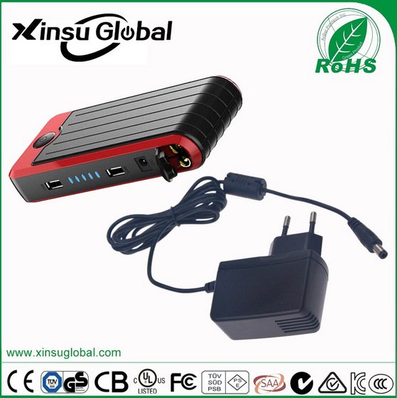 CE TUV/GS Approval Car Jump Starter Power Adapter 15V 1A