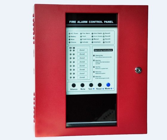 Conventional Fire Alarm Control Panel with Eight Zones