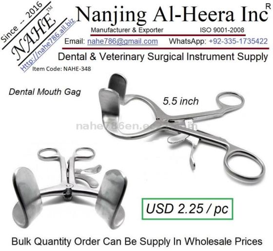 Dental Mouth Gag 3.5 Scissor Style Mouth Opener Dental Surgical Instrument
