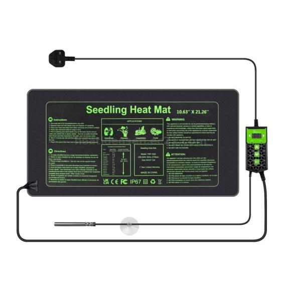 Digital Thermostat Heat Mat Temperature Controller for Seed Germination, Reptiles Heater Fermentatio