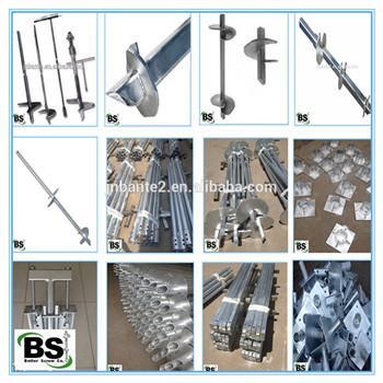 Earth Screw Anchor Square Bar Helix Anchor for Power Ground Foundation System