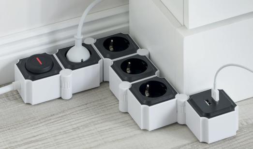 Eu Plug 250V USB Electrical Switches Power Socket European Flexible Bending Pivot Surge