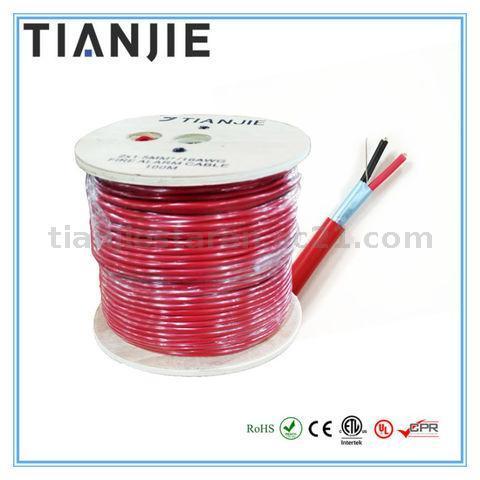 FPLP Fire Alarm Cable Solid Copper Shielded Red PVC for Security System