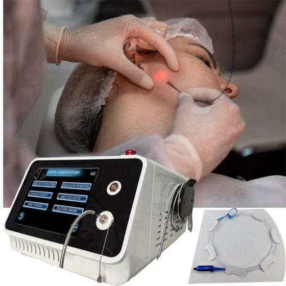 Facial Endolaser Diode Laser 980nm 1470 Lipolysis Weight Loss Liposuction Fat Aspiration Machine