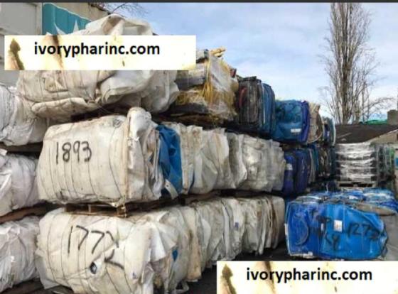 HDPE Drum Scrap Bale, PE Drums Regrinds, HDPE Blue Regrind, Mix Drum Bale, Plastic HDPE Scrap Sale