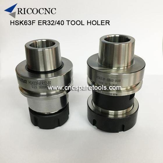 HSK63F ER32 CNC Tool Holder 70mm Length for Woodworking CNC R
