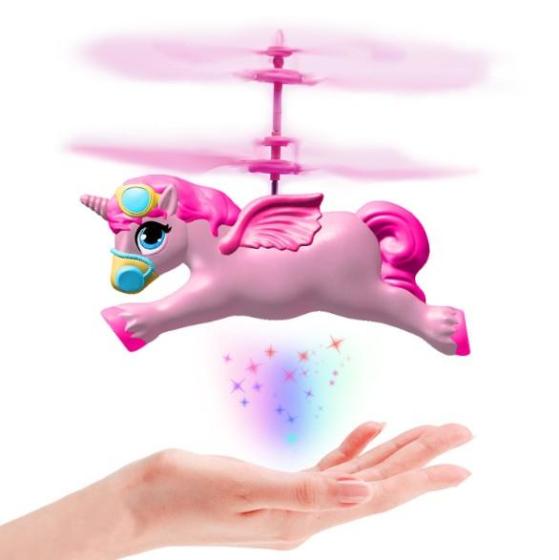 Hand Control Hovering Sensor Infrared Inductive Flying Unicorn Helicopters Aircraft