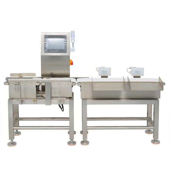 High Efficiency Speed Weight Checker Seafood Fish Shrimp Sorting Grader Check Weigher Machine