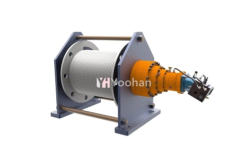 Hydraulic Winch - Horizontal, Drive, Right-Angle