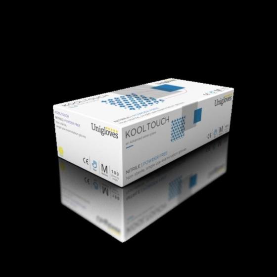 Kooltouch Nitrile Examination Gloves Blue - Powder Free (Thic