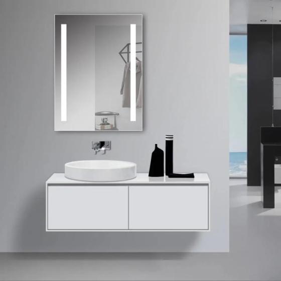LAM009 Frameless Rectangular LED Light Bathroom Vanity Mirror