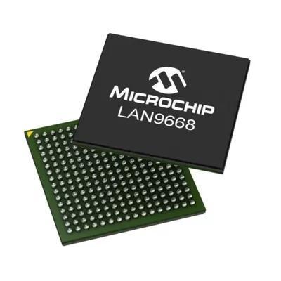 LAN9668/9MX Integrated Circuits ICs , 8 Port Ethernet Switch IC with Cortex A7 CPU 0C To +70C