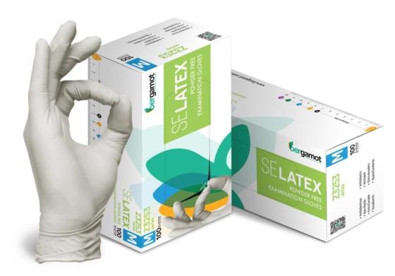 Latex Powder Free Examination Gloves