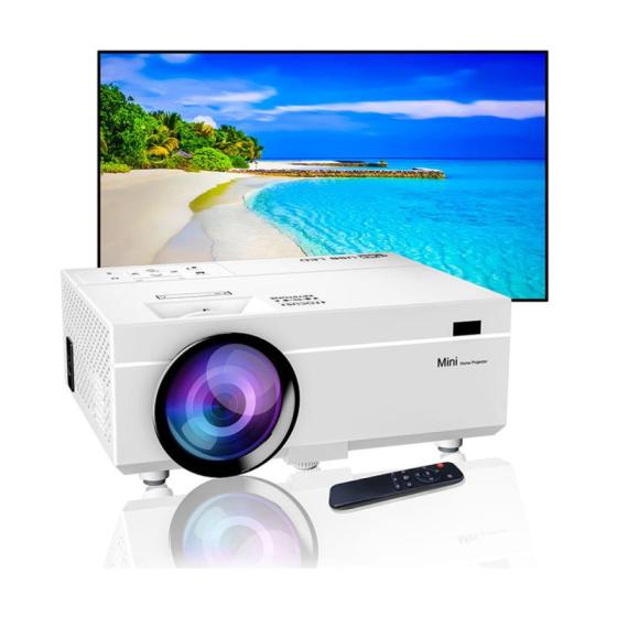 Mini Projector,Full HD 1080P Home Theater Video Projector, Compatible with HDMI/USB/VGA/AV