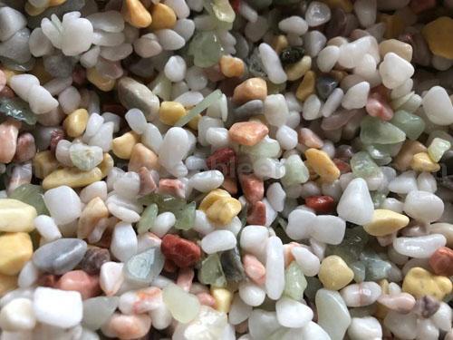 Mixed Gravels River Stones Colorful Natural Pebbles Garden Stones for Outdoor Landscaping Decoratio
