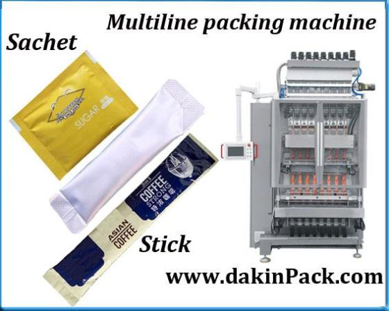 Multi-lane Granule Packing Machine, Multi-row Four-side Sealing Granule Packaging Equipment