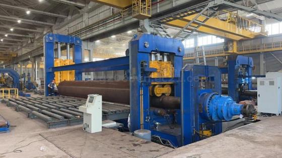 Oil Gas 6-12 Meters Long Pipe Plate Bending Machine