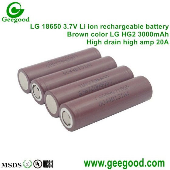 Original LG INR18650HG2 1860 HG2 3000mAh 20A 18650 Power Battery
