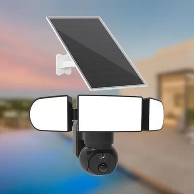 Outdoor 4G 4MP Solar Security Camera Auto Tracking LTE Cellular Security Camera