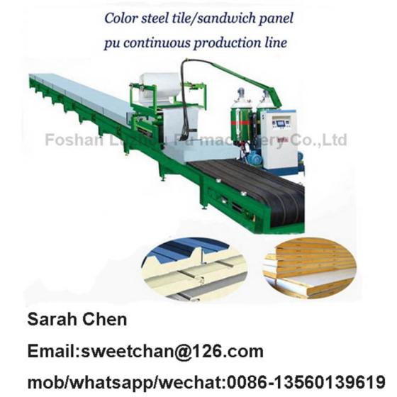 PU Sandwich Panel Roof Panel Wall Panel Production Machine Line