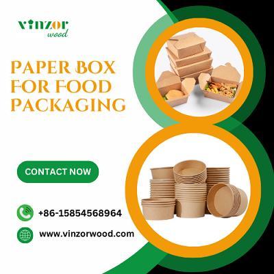 Paper Box for Food Packaging | Vinzor Wood – Sustainable Food Packaging Box Manufacturer