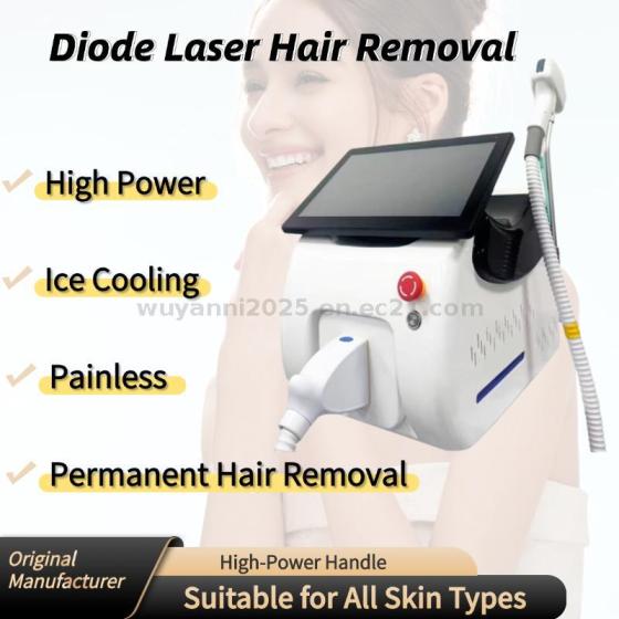 Professional 808nm Diode Hair Removal Machine 808 755 1064 Permanent Hair Remover Equipment