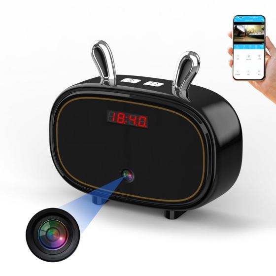 Smart Home Wireless WIFI Clock Camera Watch Baby Security Monitor CCTV Cam