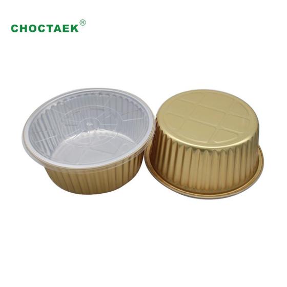 Smooth Wall Aluminum Foil Container with Sealable Foil L