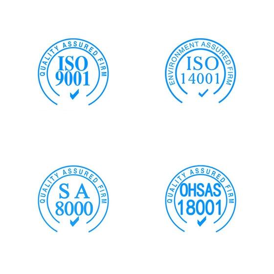 System Certification ( ISO9001, ISO14001, SA8000, OHSAS18001 )