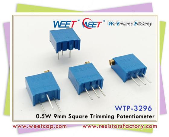 WEET WTP 3296 0.5W 9mm Square Trimming Potentiometer