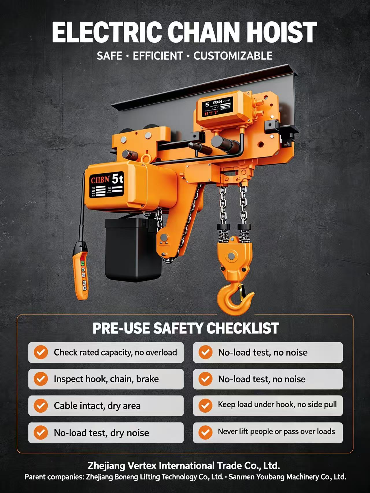What Should You Check Before Using an Electric Chain Hoist?